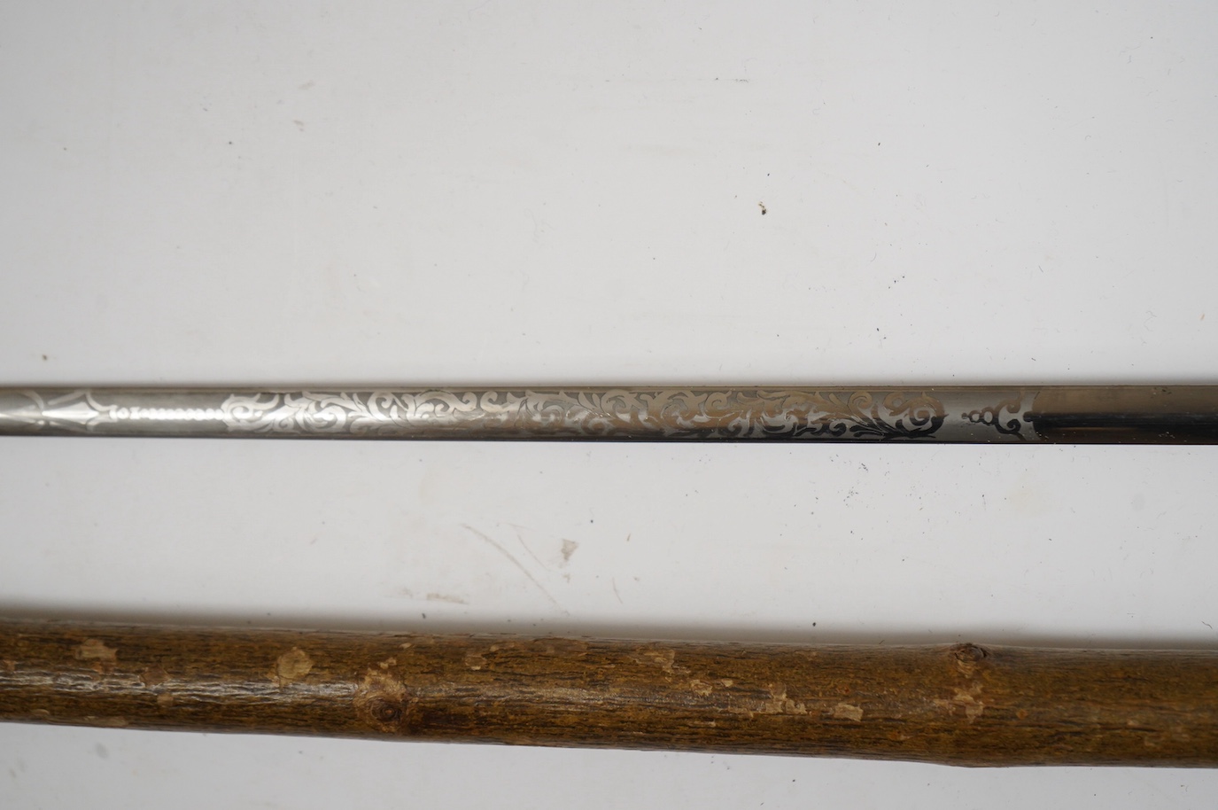 A sword stick by John Weiss and Son Ltd, London, 91.5cm overall. Condition - good.